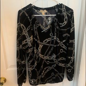 Michael Kors Black and White Blouse